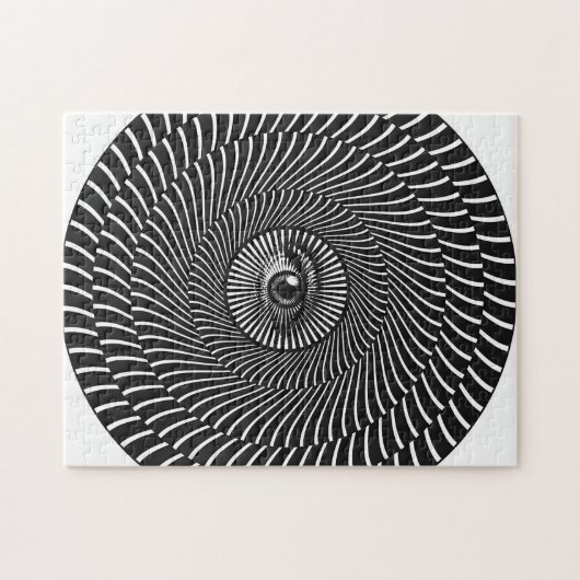 Kreislauf des Schwarzen und Weißen Auges Puzzle (Horizontal)
