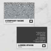 Kreislauf - Schwarz auf grau c6cbcc Visitenkarte (Vorne/Hinten)