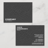 Kreislauf - Schwarz Visitenkarte (Vorne/Hinten)