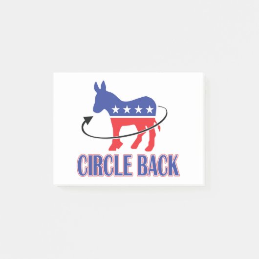 Kreislauf-Zurück- Post-it Klebezettel (Vorderseite)