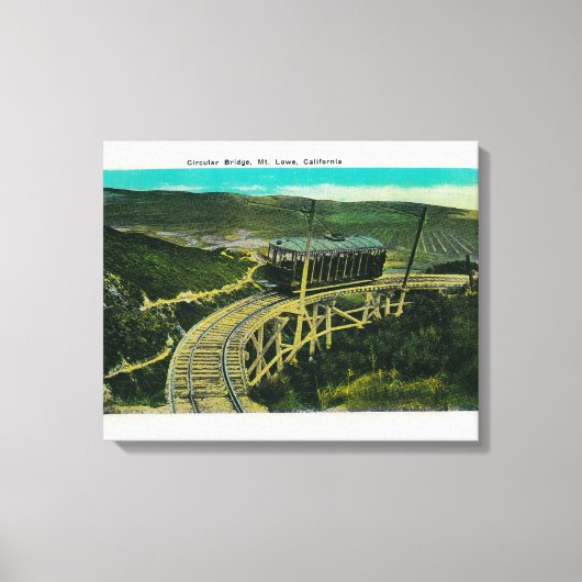 Kreislaufbrücke, LoweMt. Lowe, CA Leinwanddruck (Vorderseite)