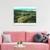 Kreislaufbrücke, LoweMt. Lowe, CA Leinwanddruck (Insitu (Wohnzimmer))