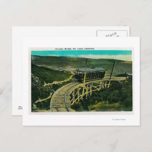 Kreislaufbrücke, LoweMt. Lowe, CA Postkarte (Vorne/Hinten)