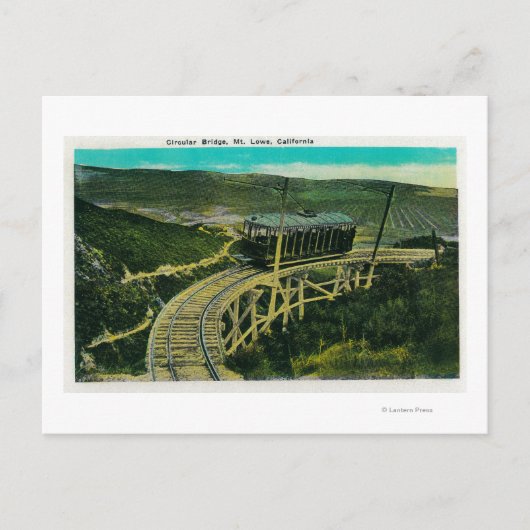 Kreislaufbrücke, LoweMt. Lowe, CA Postkarte (Vorderseite)