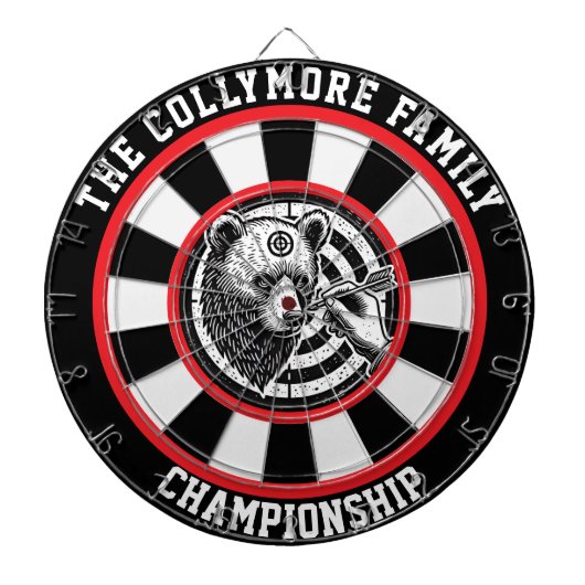 Kreislaufgrizzles Forest Target Art Dartscheibe (vorne)