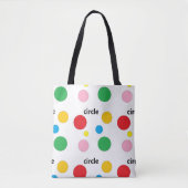 Kreislaufmuster auf Weiß Tasche (Vorderseite)