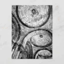 Kreislaufmuster in Brick am Sacre Couer Postkarte