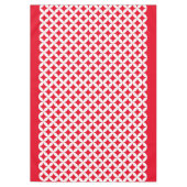 Kreislaufmuster weiß und rot Tischdecken (Vorderseite)