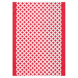 Kreislaufmuster weiß und rot Tischdecken