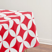 Kreislaufmuster weiß und rot Tischdecken (Beispiel)