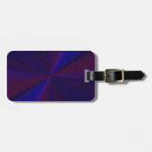 Kreislaufpatchwork Blau bis Lila Gepäckanhänger (Vorderseite horizontal)