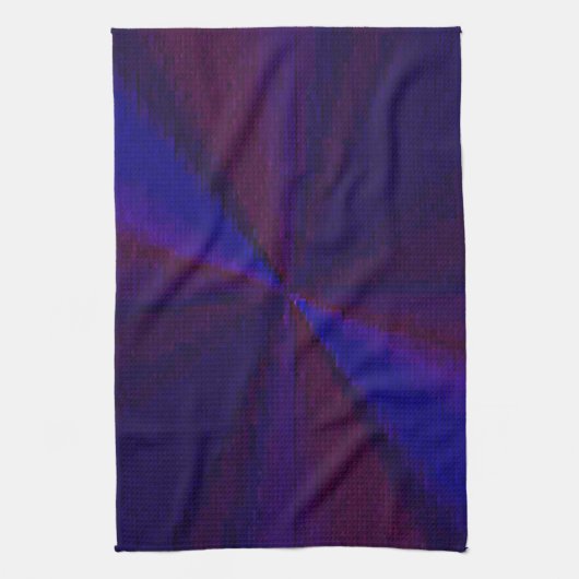 Kreislaufpatchwork Blau bis Lila Handtuch (Vertikal)