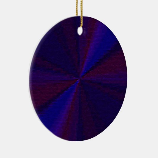 Kreislaufpatchwork Blau bis Lila Keramik Ornament (Rechts)