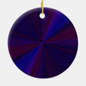 Kreislaufpatchwork Blau bis Lila Keramik Ornament (Hinten)