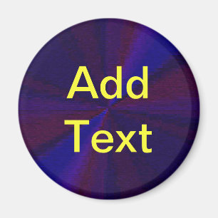 Kreislaufpatchwork Blau bis Lila Magnet