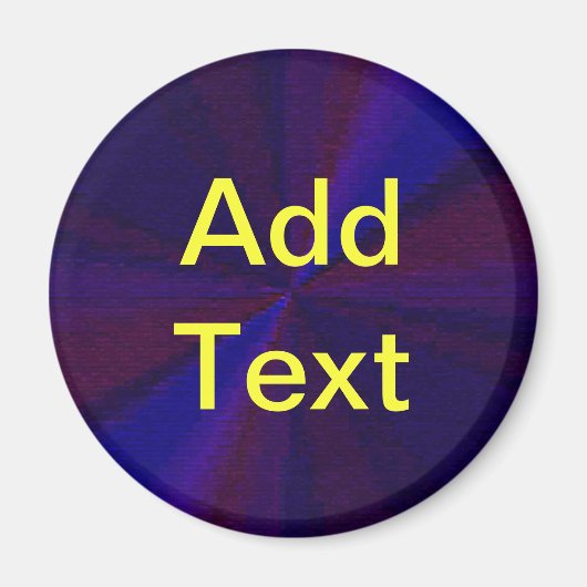 Kreislaufpatchwork Blau bis Lila Magnet (Vorne)