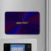 Kreislaufpatchwork Blau bis Lila Magnet