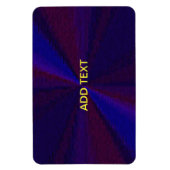 Kreislaufpatchwork Blau bis Lila Magnet (Vertikal)