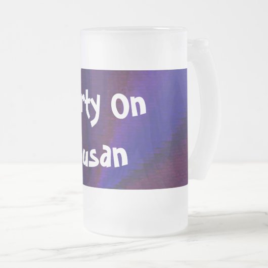 Kreislaufpatchwork Blau bis Lila Mattglas Bierglas (VorderseiteRechts)