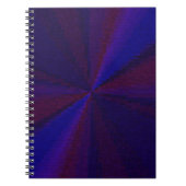 Kreislaufpatchwork Blau bis Lila Notizblock (Vorderseite)