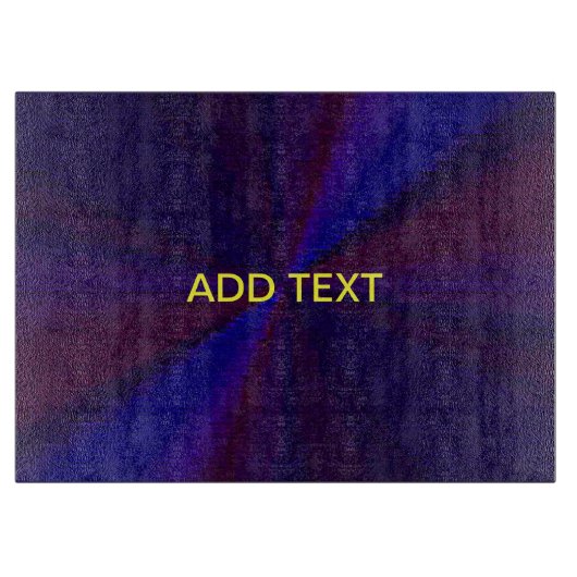 Kreislaufpatchwork Blau bis Lila Schneidebrett (Vorderseite)