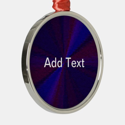 Kreislaufpatchwork Blau bis Lila Silbernes Ornament (Rechts)