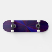 Kreislaufpatchwork Blau bis Lila Skateboard (Horizontal)