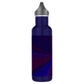 Kreislaufpatchwork Blau bis Lila Trinkflasche (Links)