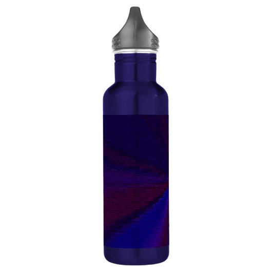 Kreislaufpatchwork Blau bis Lila Trinkflasche (Links)