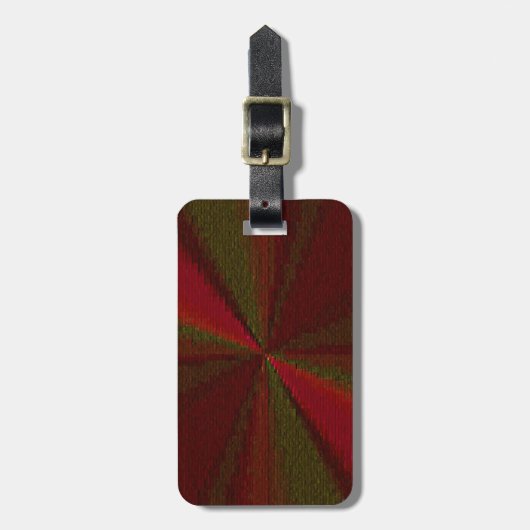 Kreislaufpatchwork Rot bis Grün Gepäckanhänger (Vorderseite vertikal)