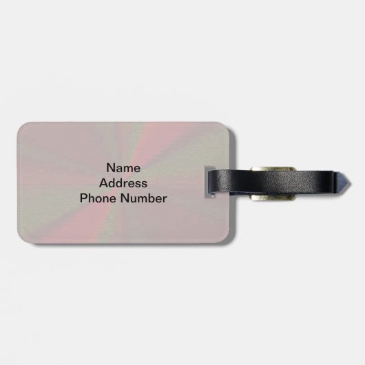 Kreislaufpatchwork Rot bis Grün Gepäckanhänger (Rückseite horizontal)