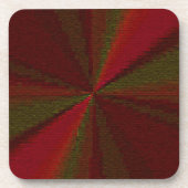 Kreislaufpatchwork Rot bis Grün Getränkeuntersetzer (Vorderseite)