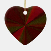 Kreislaufpatchwork Rot bis Grün Keramik Ornament (Hinten)