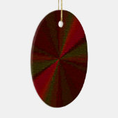 Kreislaufpatchwork Rot bis Grün Keramik Ornament (Rechts)