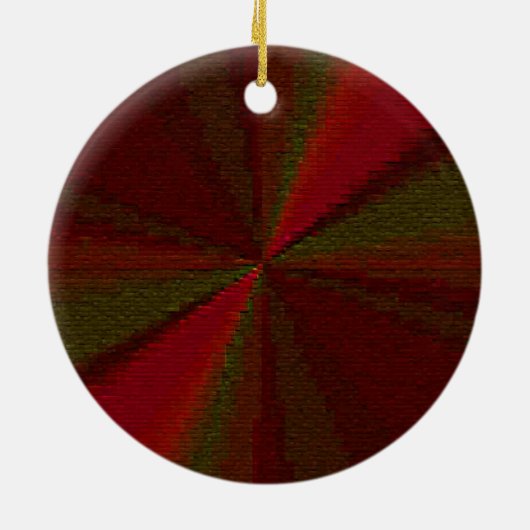 Kreislaufpatchwork Rot bis Grün Keramikornament (Hinten)