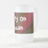 Kreislaufpatchwork Rot bis Grün Mattglas Bierglas (VorderseiteRechts)