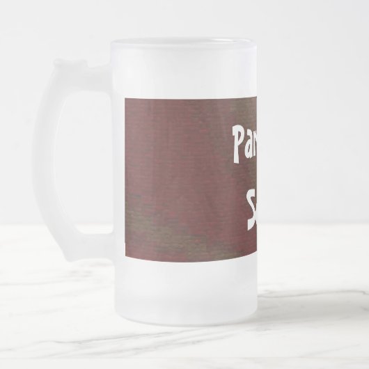 Kreislaufpatchwork Rot bis Grün Mattglas Bierglas (Links)