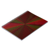 Kreislaufpatchwork Rot bis Grün Notizblock (Linke Seite)