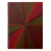 Kreislaufpatchwork Rot bis Grün Notizblock (Vorderseite)