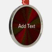 Kreislaufpatchwork Rot bis Grün Silbernes Ornament (Rechts)