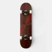 Kreislaufpatchwork Rot bis Grün Skateboard (Vorderseite)