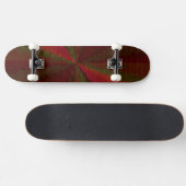 Kreislaufpatchwork Rot bis Grün Skateboard (Horizontal)