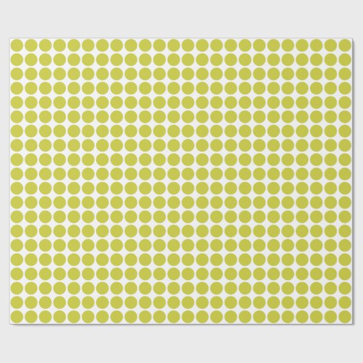 Kreislaufplätze - Bananengelb auf Weiß Geschenkpapier (Flach)