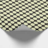 Kreislaufplätze - Gelb auf schwarz Geschenkpapier (Ecke)