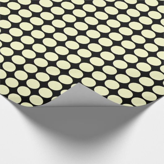 Kreislaufplätze - Gelb auf schwarz Geschenkpapier (Ecke)