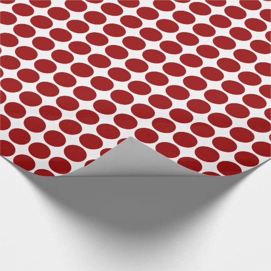 Kreislaufplätze - Ruby Red on White Geschenkpapier (Ecke)