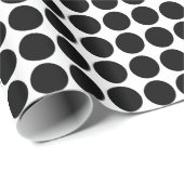 Kreislaufplätze - Schwarz auf Weiß Geschenkpapier (Rolleneckpunkt)