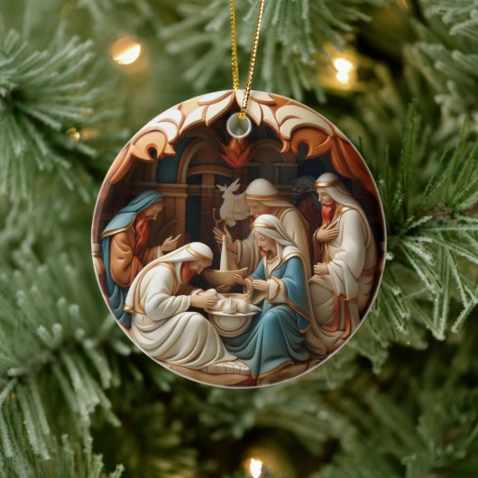 Kreislaufverzierung der Nativität Keramik Keramik Ornament (Baum)