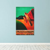 Kreislito Di Milano Vintage PosterEurope Leinwanddruck (Insitu (Holzboden))