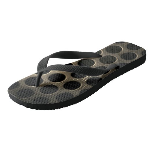 Kreismuster Badesandalen (Schrägansicht)